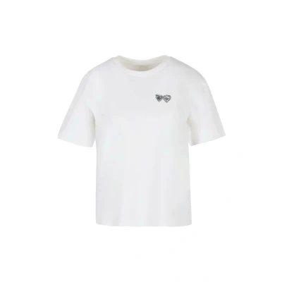 Afbeelding van Mister Tee LOCK IT Tshirt print, Dames, Maat: Small, White