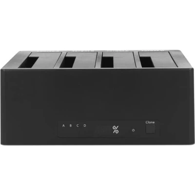Afbeelding van Delock USB 3.0 docking station voor 4 x SATA HDD / SSD met kloon funct