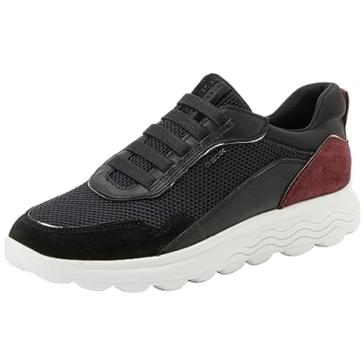Afbeelding van Geox Dames D Spherica Sneakers, Schwarz, 36 EU