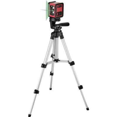 Afbeelding van TOOLCRAFT CL12 G Kruislijnlaser Incl. statief, Zelfnivellerend, Groene laser Reikwijdte (max.): 12 m