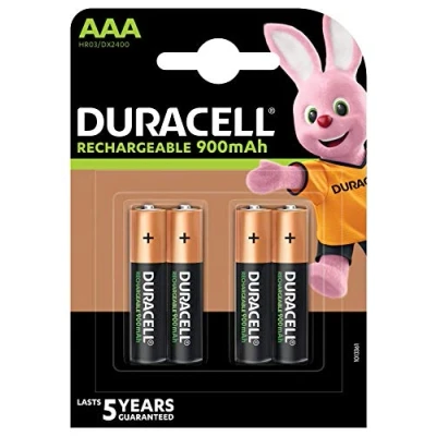Afbeelding van Duracell 5000394203822 Stay Charged Nimh AAA 900 mAh, 4 stuks