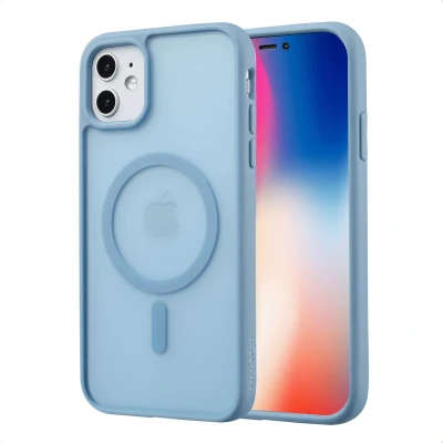 Afbeelding van Apple iPhone 11 MagSafe Hoesje Kunststof imoshion Hardcase/Backcover Lichtblauw Telefoonhoesje
