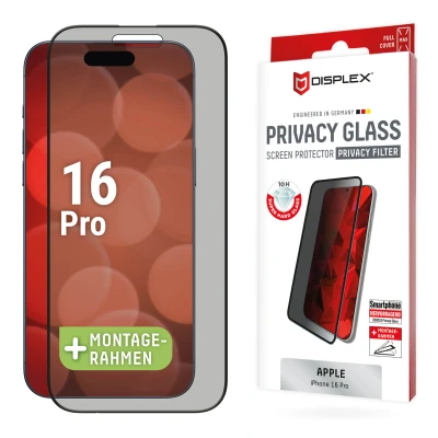Afbeelding van Screenprotector Apple iPhone 16 Pro: Displex Real Glass FC
