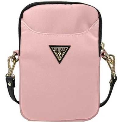 Afbeelding van Guess Nylon Triangle Logo Schoudertas Roze