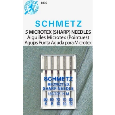 Afbeelding van Microtex Sharp Machine Naalden Maat 8/60, 10/70, 12/80 5/Pkg