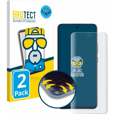 Afbeelding van BROTECT Screenprotector voor Oppo Reno 12 Pro Folie Beschermfolie matte volledig dekking (2 Stuks)