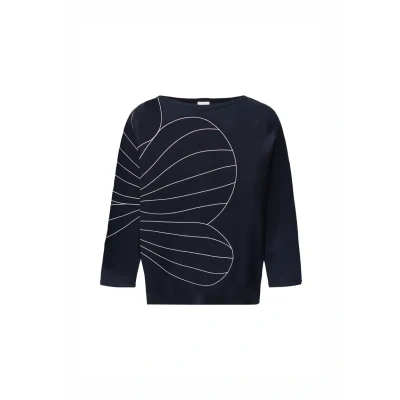 Afbeelding van s.Oliver Black Label MIT FLEDERMAUSÄRMELN Trui, Dames, Maat: 34, Navy