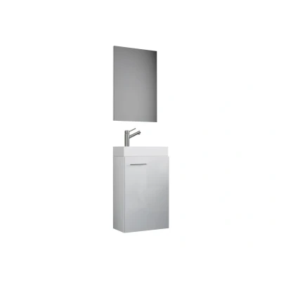 Afbeelding van Hioshop badkamer Victor mdf wit