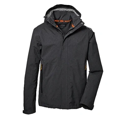 Afbeelding van killtec Heren Functioneel jack/outdoorjack met afritsbare capuchon KOS 53 MN JCKT, dark anthracite, XL, 41333 000
