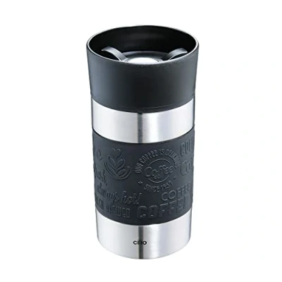 Afbeelding van Cilio isoleerbeker viaggio 300ml zwart