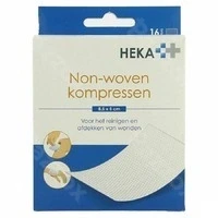 Afbeelding van Heka Zom Kompres Non wov. Steriel 8,5x 5cm 4lag.16