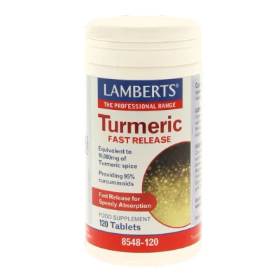 Afbeelding van Lamberts Curcuma fast release (Turmeric) 120 tabletten