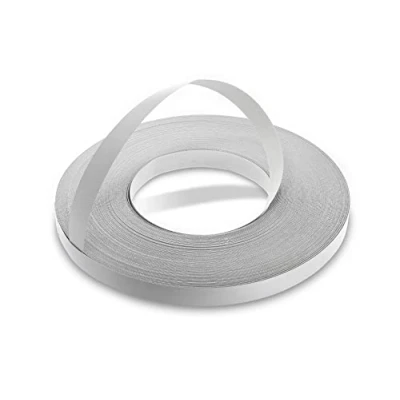 Afbeelding van WordPress® 19 mm Perel Grijs Melamine Voorgelijmd Fineer Kantenband Rol van 50 m Makkelijk Doe het Zelf op te Strijken Applicatie