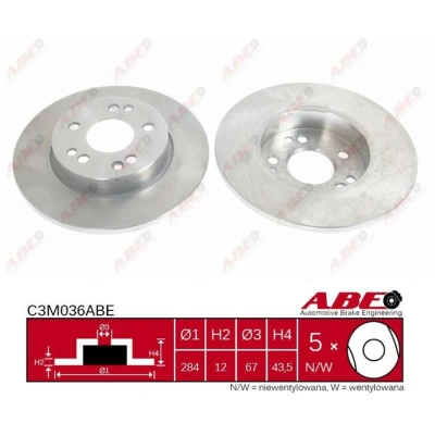 Afbeelding van ABE Remschijven C3M036ABE