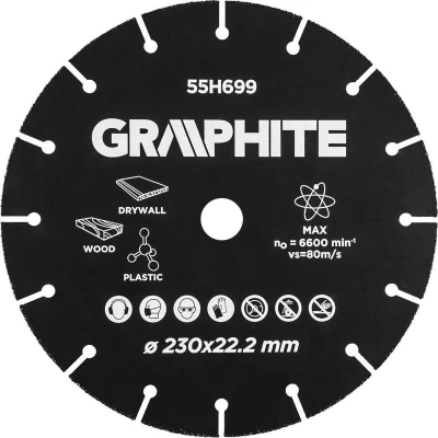 Afbeelding van graphite carbide multi wheel 230x22.2mm 55h699