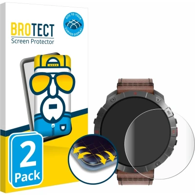 Afbeelding van BROTECT Screenprotector voor Polar Grit X2 Pro Titan Folie Beschermfolie transparant volledig dekking (2 Stuks)