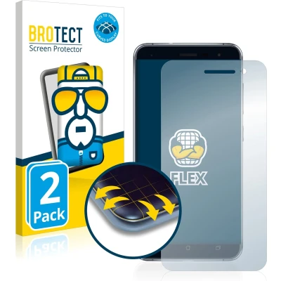 Afbeelding van BROTECT Screenprotector voor ASUS ZenFone 3 ZE520KL Folie Beschermfolie transparant volledig dekking (2 Stuks)