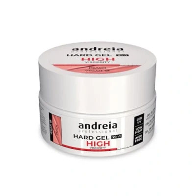 Afbeelding van Andreia Professionele 2 in 1 led en uv gelnagelbuilder, hoge viscositeit voor harde, sterke nagels, tips verlengingen, opbouwgel perzik, 44 g