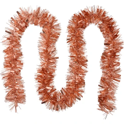 Afbeelding van Clayre &amp; Eef Kerstslinger Guirlande 200 cm Koperkleurig Kunststof