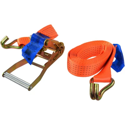 Afbeelding van GEKO Ratelspanband met J haken 8m 2000 kg 35 mm Polyester