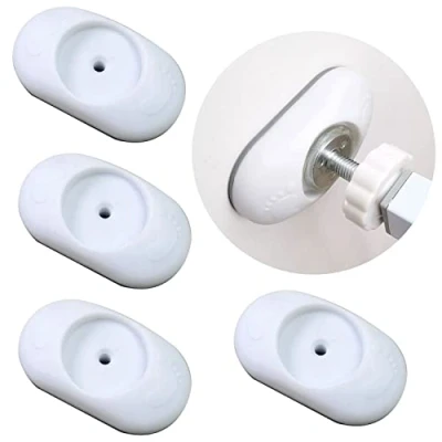 Afbeelding van 4 stuks veiligheid babyhek wandbeschermer trappoort verlenging muurbesparing voor baby, huisdier, trap, deur, muur oppervlak (elliptisch)