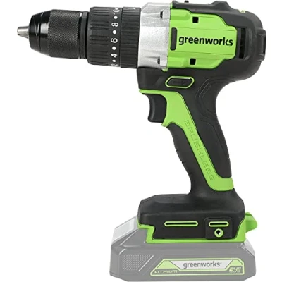 Afbeelding van Greenworks GD24DD60 Accu schroef klopboormachine