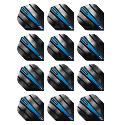 Afbeelding van RED DRAGON Hardcore Radical Flash Blauw dartvluchten 4 sets per pakket (12 in totaal)