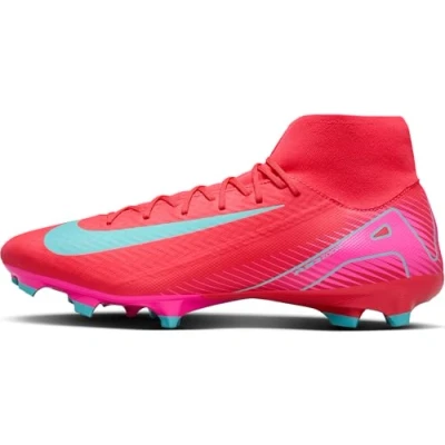 Afbeelding van Nike Performance ZOOM 10 Academy FG/MG Voetbalschoenen met kunststof noppen, Maat: 36.5, Ember glow/aurora green Textiel/ synthetisch