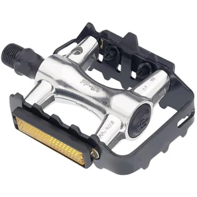 Afbeelding van Point MTB pedalen MTB/Cross aluminium met stalen kooi, zilver/zwart, 09006000