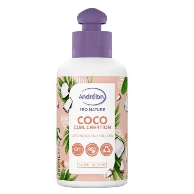 Afbeelding van Andrélon Pro nature coco curl creation leave in