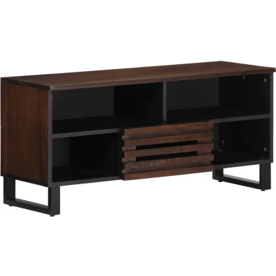 Afbeelding van vidaXL Tv meubel 100x34x46 cm massief mangohout bruin