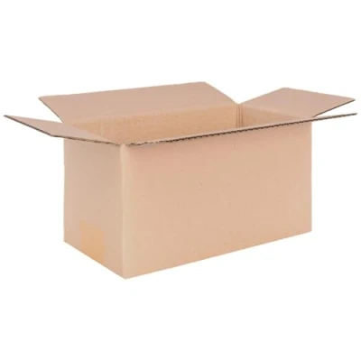 Afbeelding van verpacking vouwdozen, verzenddozen, DHL dozen, 240 x 130 mm, 1 golf, KK 22 aantal naar keuze mm Bruin golvend