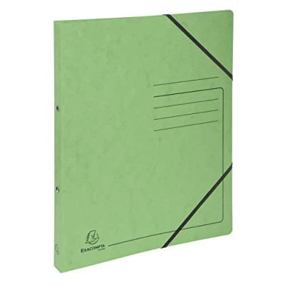 Afbeelding van Exacompta bedrukte ringbanden, A4, 2 ringen, 20mm rug, zacht groen, 10 stuks