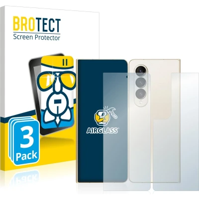 Afbeelding van BROTECT Screenprotector voor Samsung Galaxy Z Fold 4 (Voor+Achter) Folie Beschermfolie Beschermglas transparant (3 Stuks)