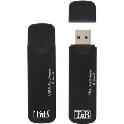 Afbeelding van T&#039;nB DCPOCKETSD1 kaartlezer (MicroSD (TransFlash), MicroSDHC, SD, SDHC, USB 3.0, zwart, doorzichtige verpakking, 24 x 12 66 mm)