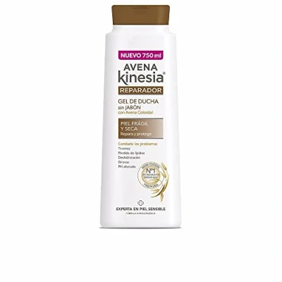 Afbeelding van Avena Kinesia Gel de Baño Reparador formule sin Jabón con 100% natuurlijk, ideaal voor peel seca y sensible botella 750 ml