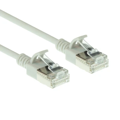 Afbeelding van ACT DC7002 LSZH U/FTP CAT6A Datacenter Slimline Patchkabel Snagless RJ45 Connectoren Grijs 2 meter