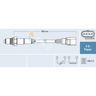 Afbeelding van FAE Lambda sonde 77704