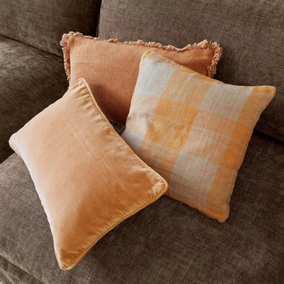 Afbeelding van LOBERON 3 delige set kussenhoezen Léonille terracotta