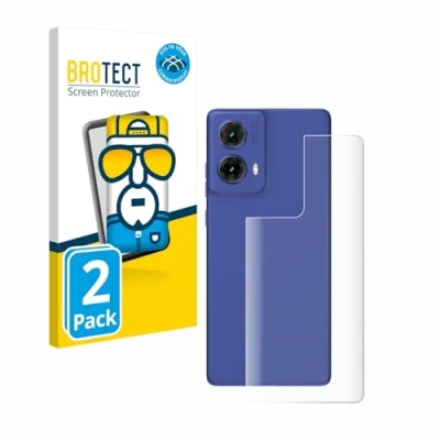 Afbeelding van BROTECT Screenprotector voor Motorola Moto G85 (Achterkant) Folie Beschermfolie transparant volledig dekking (2 Stuks)