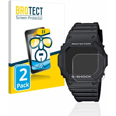 Afbeelding van BROTECT (2 Stuks) Schermbeschermer voor Casio G Shock GW M5610 1ER Screen Protector Transparant