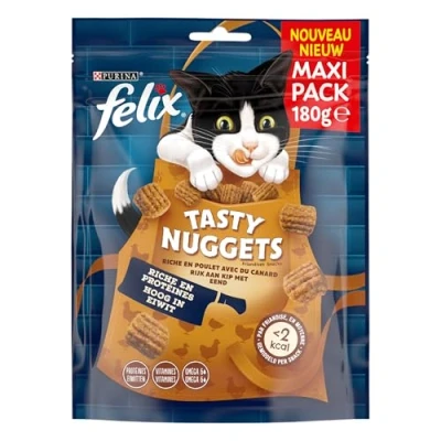 Afbeelding van 6x Felix Tasty Nuggets Zalm, forel voor kat 180 gr