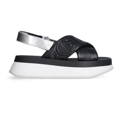 Afbeelding van Liu Jo damesschoenen, model sandalen BA5089EX097, van kunstleer., Zwart, 38 EU