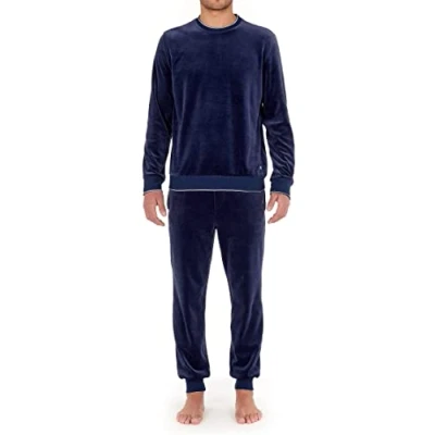 Afbeelding van HOM Catane Pyjamashirt, Heren, Maat: Large, Navy