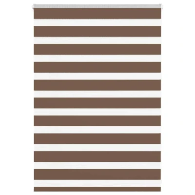 Afbeelding van Zebra rolgordijn 110x100 cm stofbreedte 105,9cm polyester bruin