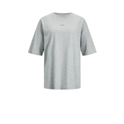 Afbeelding van JJXX Jxandrea Loose LOGO TEE Tshirt basic, Dames, Maat: Small, Light grey melange