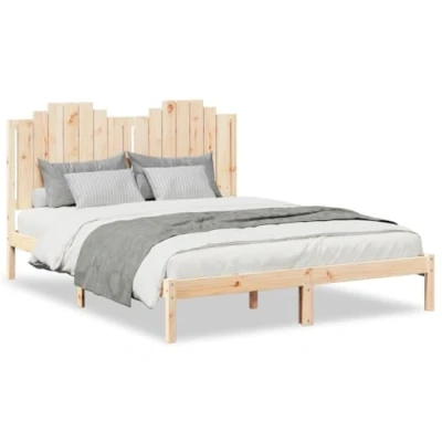Afbeelding van vidaXL Bedframe extra lang zonder matras massief hout 140x220 cm