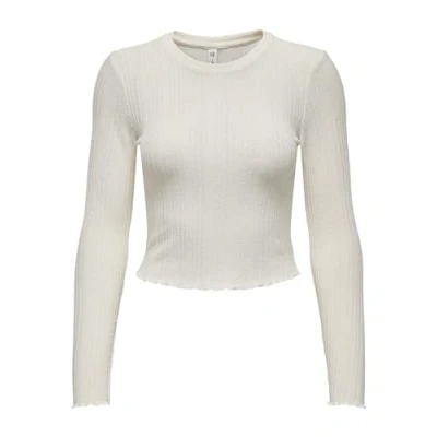 Afbeelding van Bestseller A/S Dames ONLKISSER L/S Short TOP CC JRS lange mouwen, zandshell, M, Sandshell, M