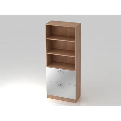 Afbeelding van Wandkast Walnoot/Zilver 80 x 42 200,4 cm Signa G 7300 RE