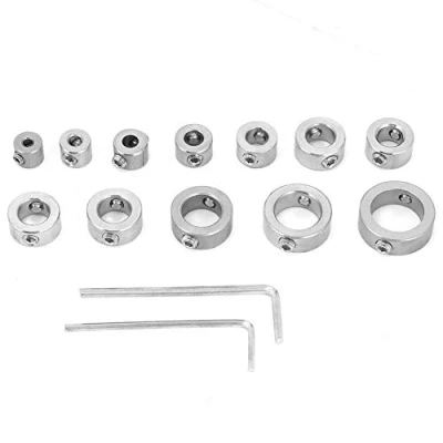 Afbeelding van Samfox Boren Limit Ring 1 Set Boor Stop Assortiment, 12 stks 3 16 mm Rvs Diepte Kraag Bits